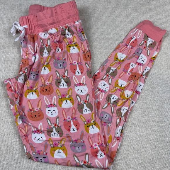 Little Sleepies Other - Little Sleepies Women's XS Pink Bunny Floral Easter Pajama Lounge Pants Bamboo